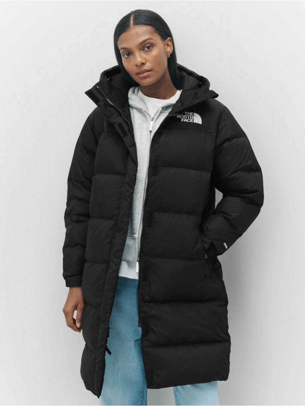 NWT North Face Women's Nuptse Long Puffer Coat - Picture 5 of 8